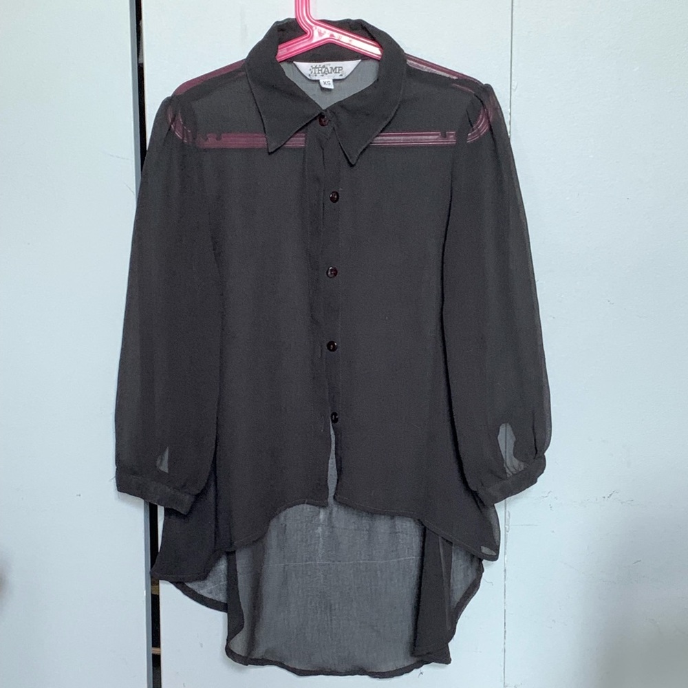 Blouse- cardigan noir-e/ black blouse-cardigan
